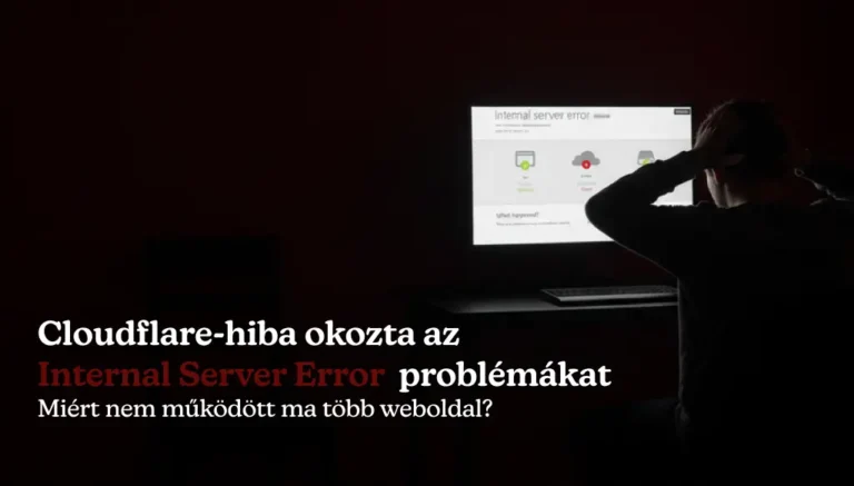 A person sitting at a computer with their head in their hands, an Internal Server Error message on the screen