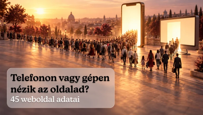 Telefonon vagy gépen nézik az oldalad? 45 weboldal adatai